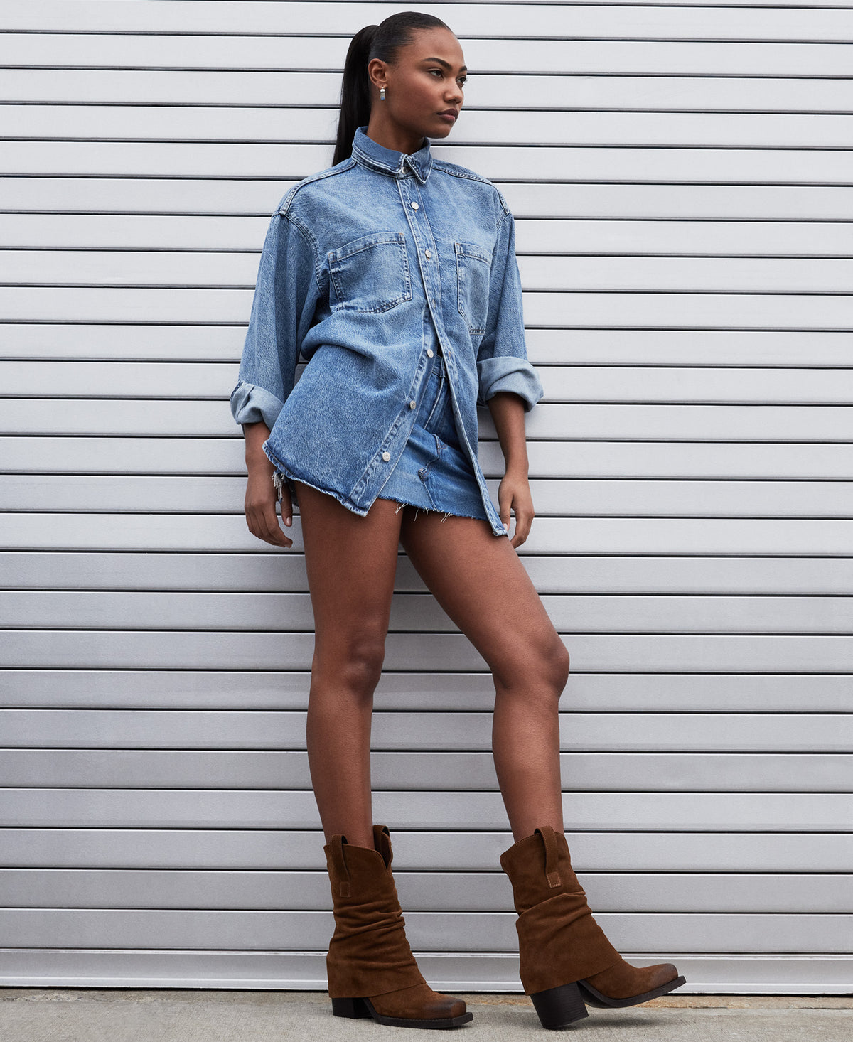 PIA Chestnut Suede Cuffed Boot | Women's Booties Steve Madden CHESTNUT SUEDE