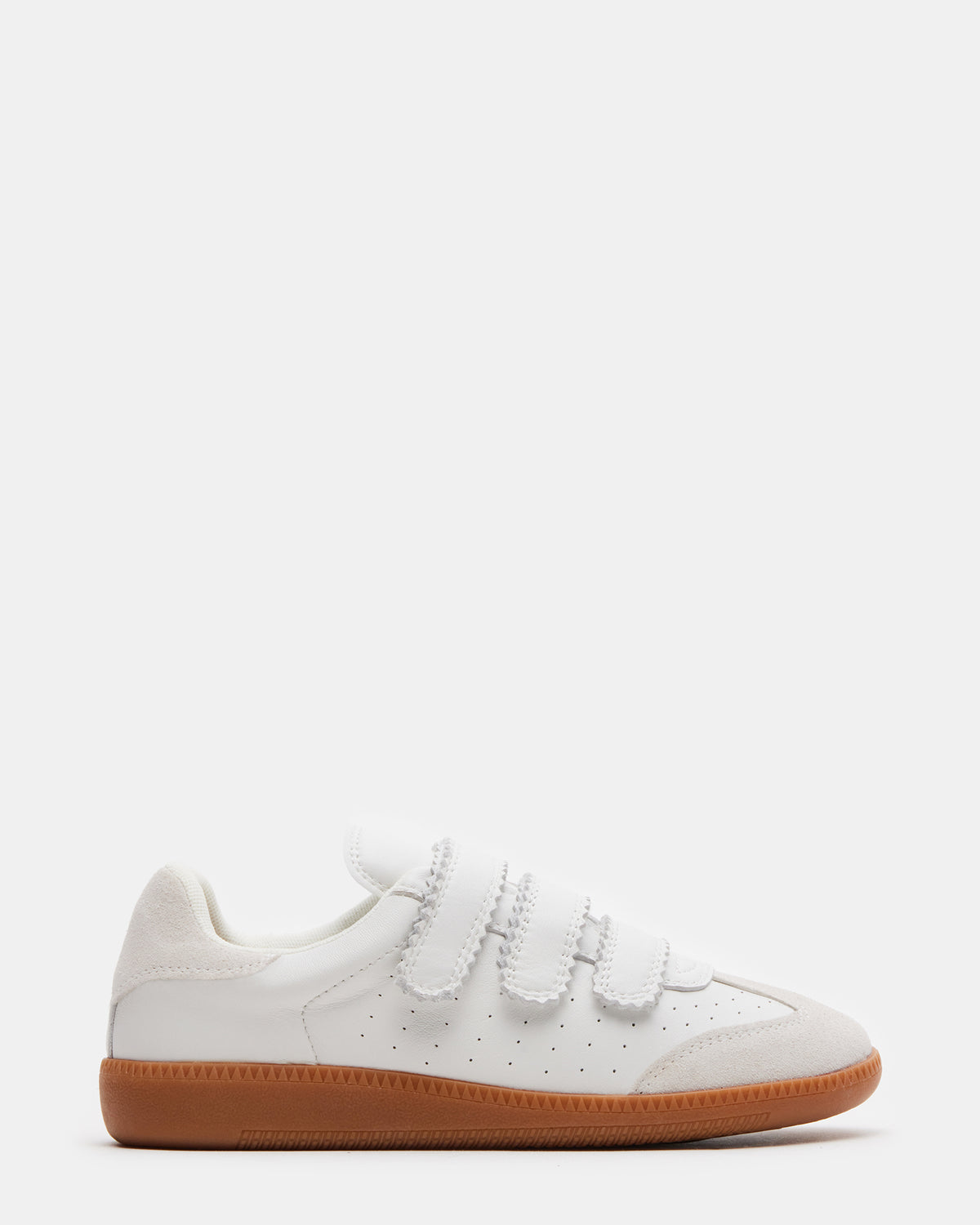 MOMENTUM White Velcro Low-Top Sneaker | Women's Sneakers Steve Madden WHITE