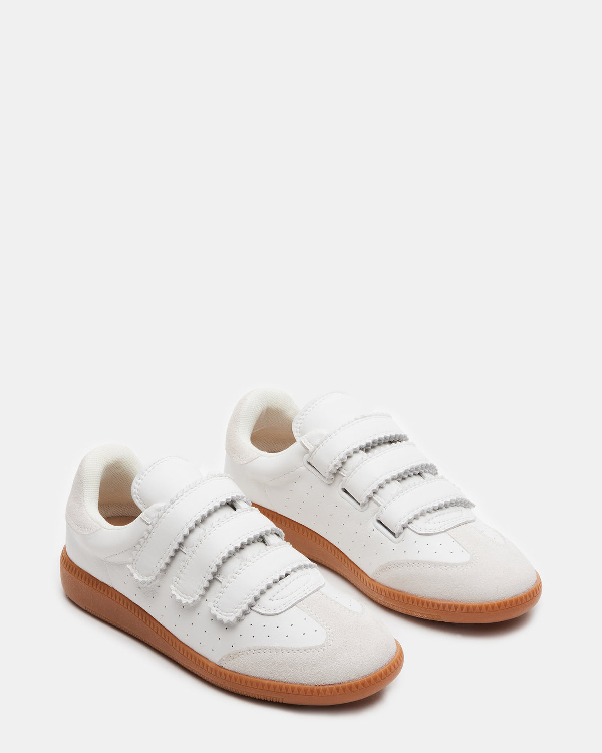 MOMENTUM White Velcro Low-Top Sneaker | Women's Sneakers Steve Madden WHITE
