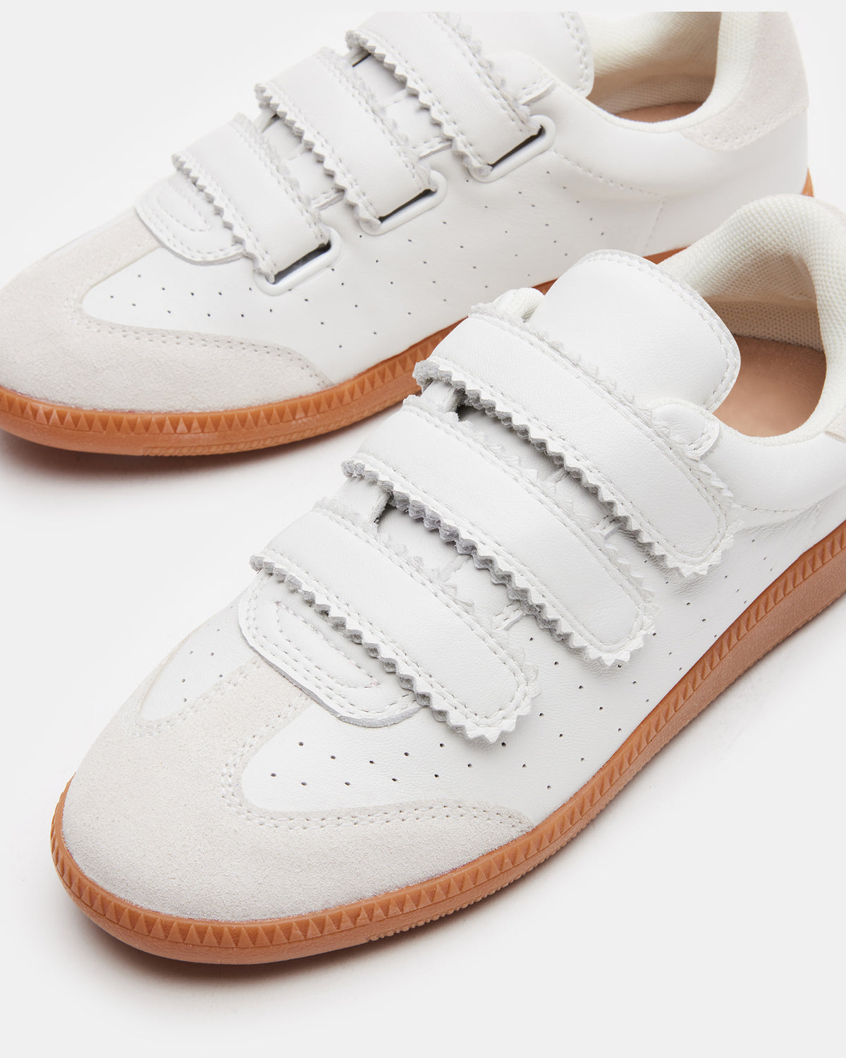 MOMENTUM White Velcro Low-Top Sneaker | Women's Sneakers Steve Madden WHITE
