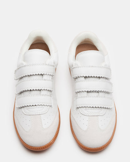 MOMENTUM White Velcro Low-Top Sneaker | Women's Sneakers Steve Madden WHITE