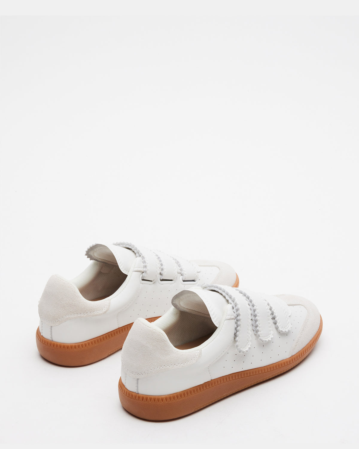 MOMENTUM White Velcro Low-Top Sneaker | Women's Sneakers Steve Madden WHITE