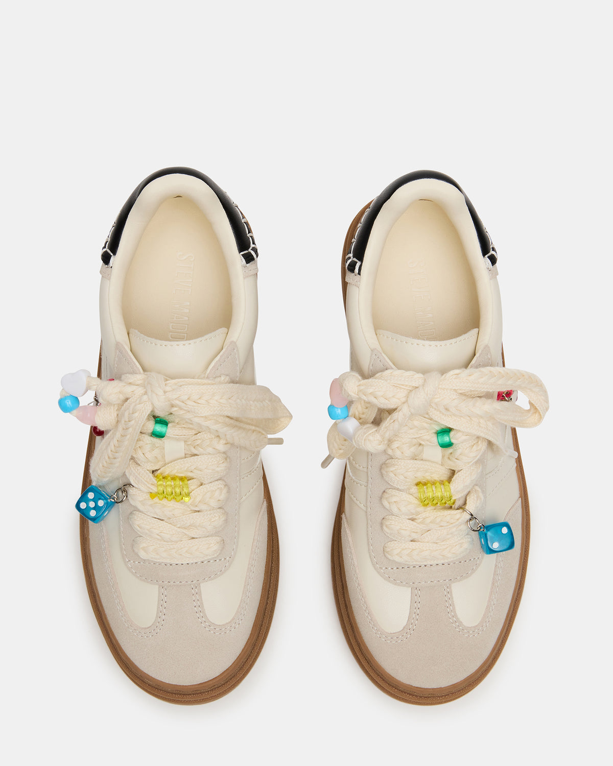 DODGE CHARM Bone Multi Low-Top Platform Women's Sneaker Steve Madden BONE MULTI