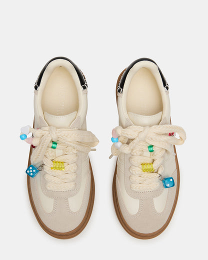 DODGE CHARM Bone Multi Low-Top Platform Women's Sneaker Steve Madden BONE MULTI