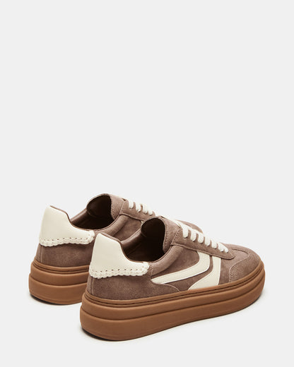 DODGE Espresso Low-Top Platform Women's Sneaker Steve Madden TAUPE MULTI