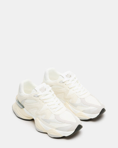 SEBI White Multi Low-Top Lace-Up Women's Sneaker Steve Madden WHITE MULT
