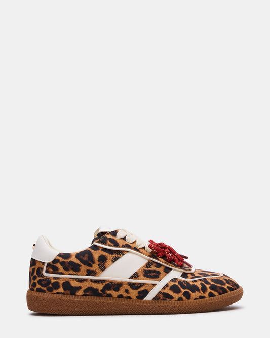 SPORTY Leopard Low-Top Lace-Up Women's Sneaker Steve Madden LEOPARD