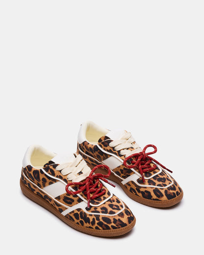 SPORTY Leopard Low-Top Lace-Up Women's Sneaker Steve Madden LEOPARD