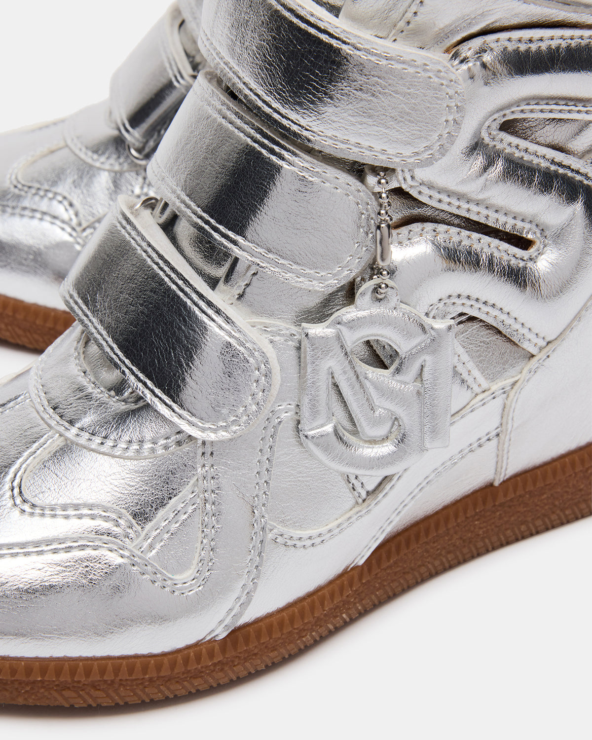 MAVIS Silver High-Top Velcro Women's Sneaker Steve Madden SILVER