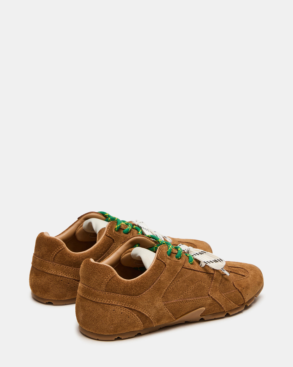 AZIEL Camel Suede Low-Top Lace-Up Women's Sneakers Steve Madden CAMEL SUEDE