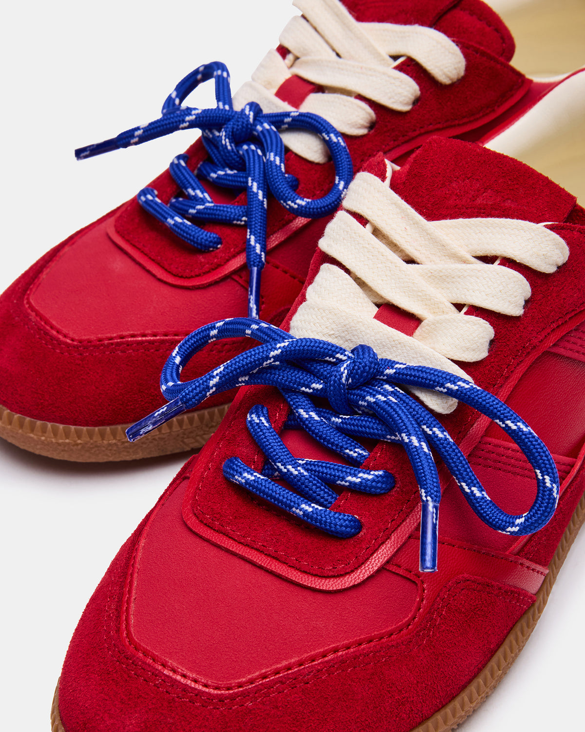 SPORTY Red Low-Top Lace-Up Women's Sneaker Steve Madden RED