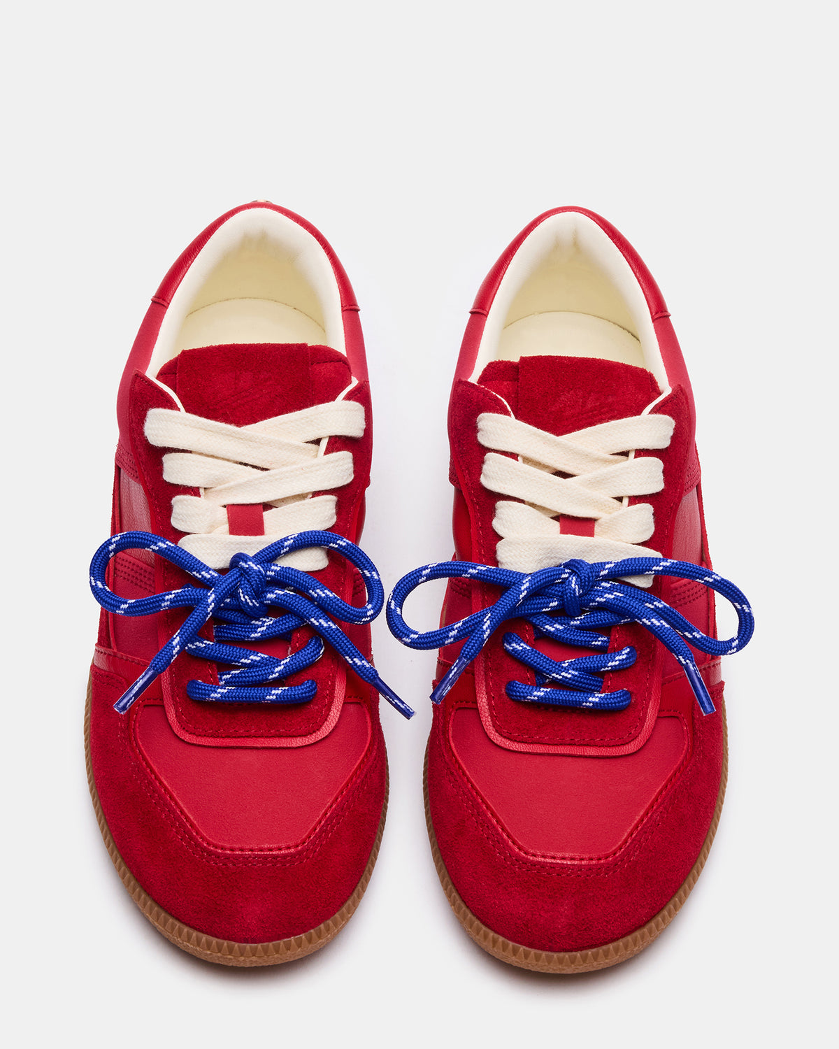 SPORTY Red Low-Top Lace-Up Women's Sneaker Steve Madden RED