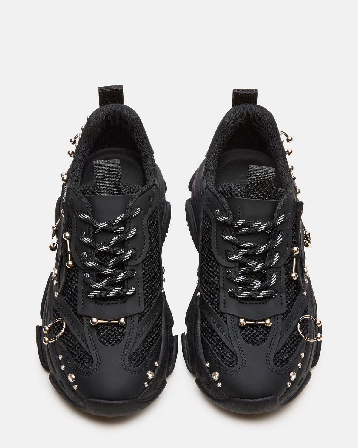POSSESSION Piercing Black Platform Lace-Up Women's Sneaker Steve Madden BLACK