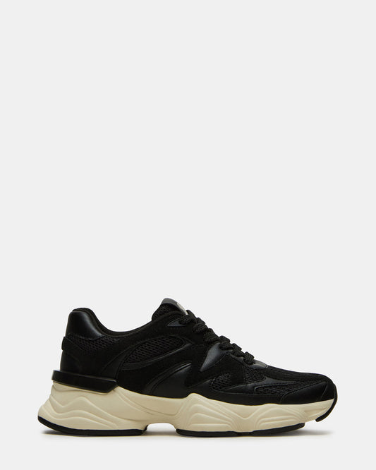 SEBI Black Low-Top Lace-Up Women's Sneaker Steve Madden BLACK