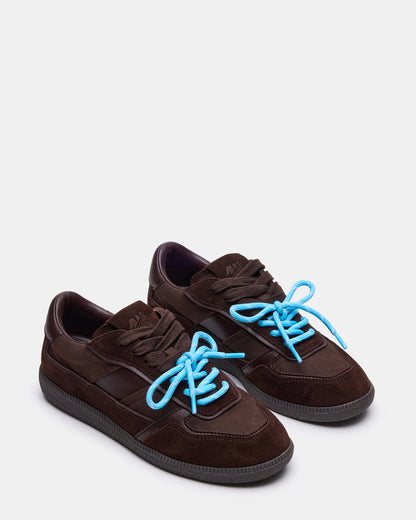 SPORTY Brown Low-Top Lace-Up Women's Sneaker Steve Madden BROWN