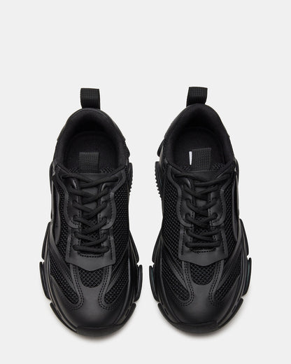 POSSESSION Black Platform Lace-Up Women's Sneaker Steve Madden BLACK