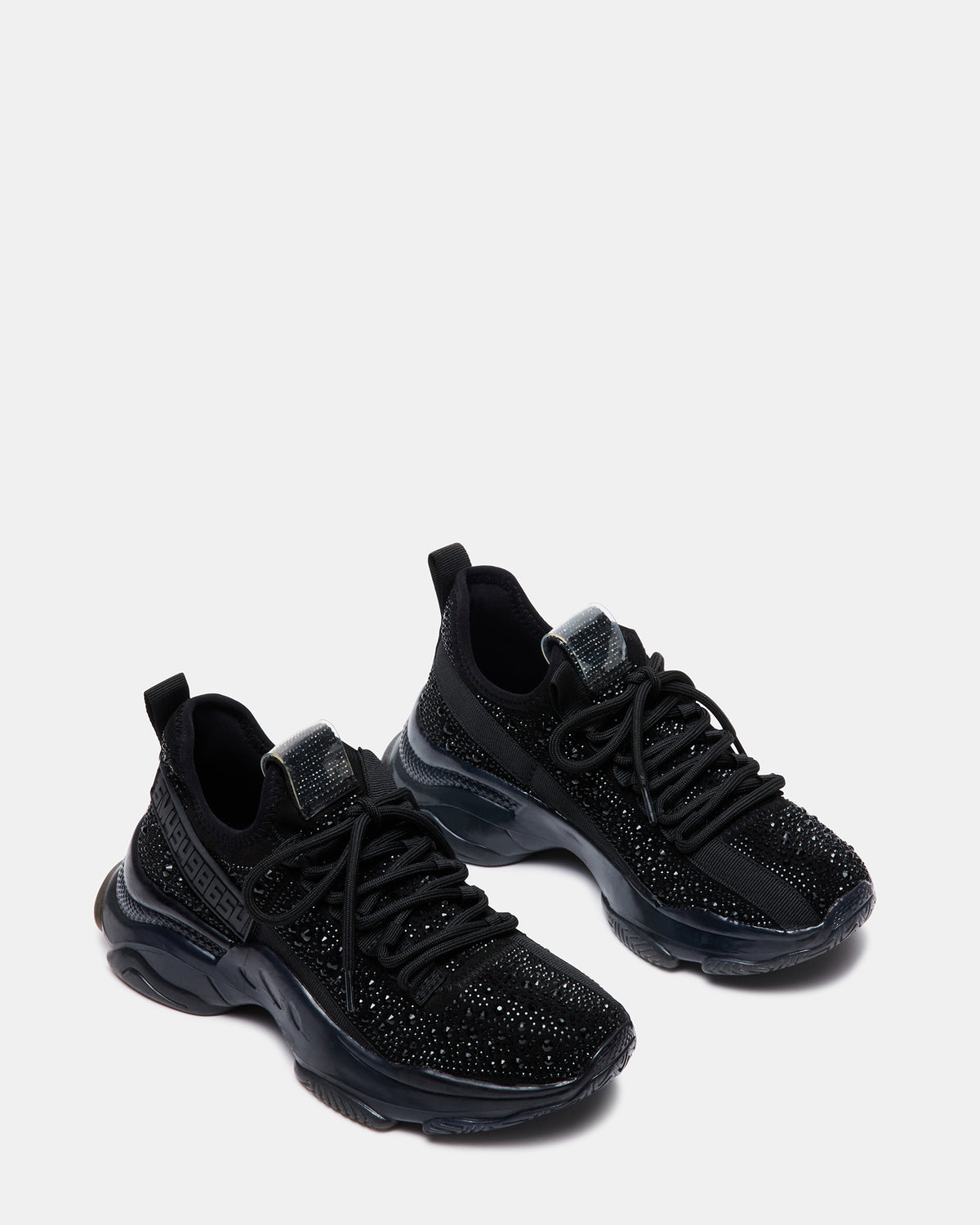 MAXIMA Black Rhinestones Women's Sneakers Steve Madden BLACK