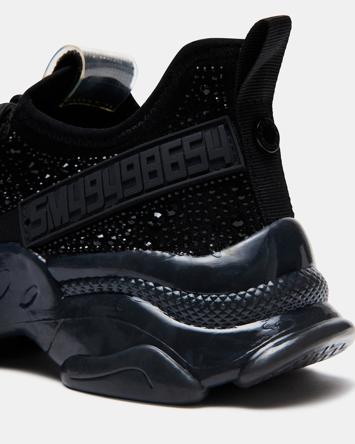 MAXIMA Black Rhinestones Women's Sneakers Steve Madden BLACK