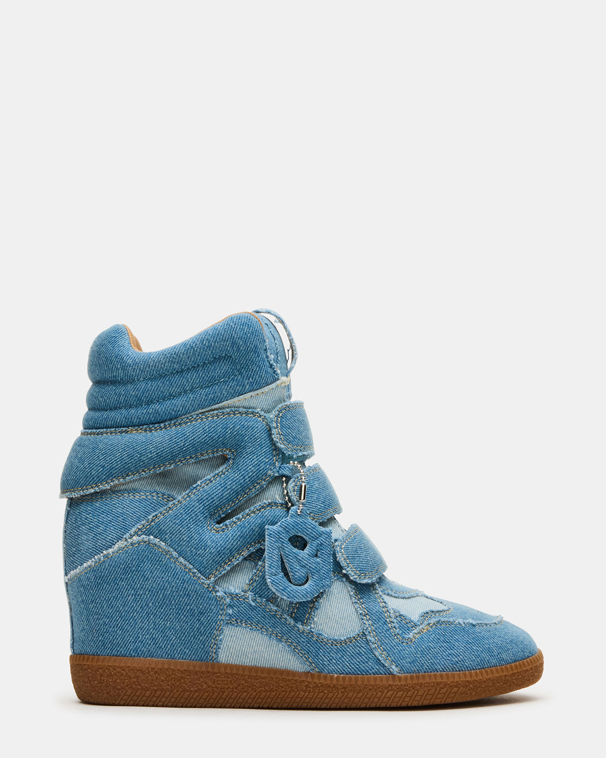 MAVIS Denim Multi High-Top Velcro Women's Sneaker Steve Madden DENIM MULTI