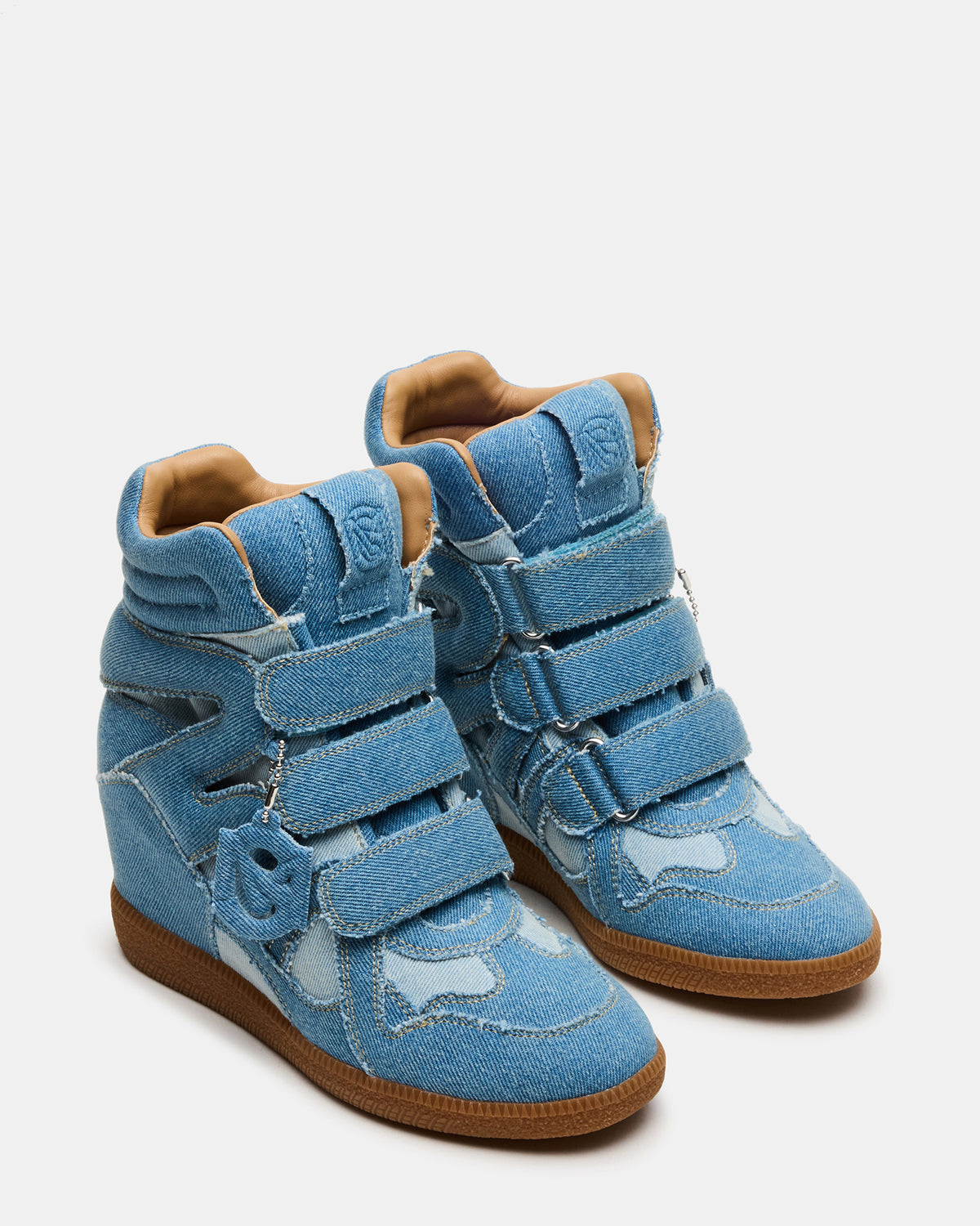MAVIS Denim Multi High-Top Velcro Women's Sneaker Steve Madden DENIM MULTI