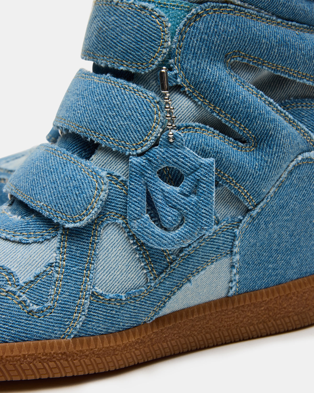 MAVIS Denim Multi High-Top Velcro Women's Sneaker Steve Madden DENIM MULTI