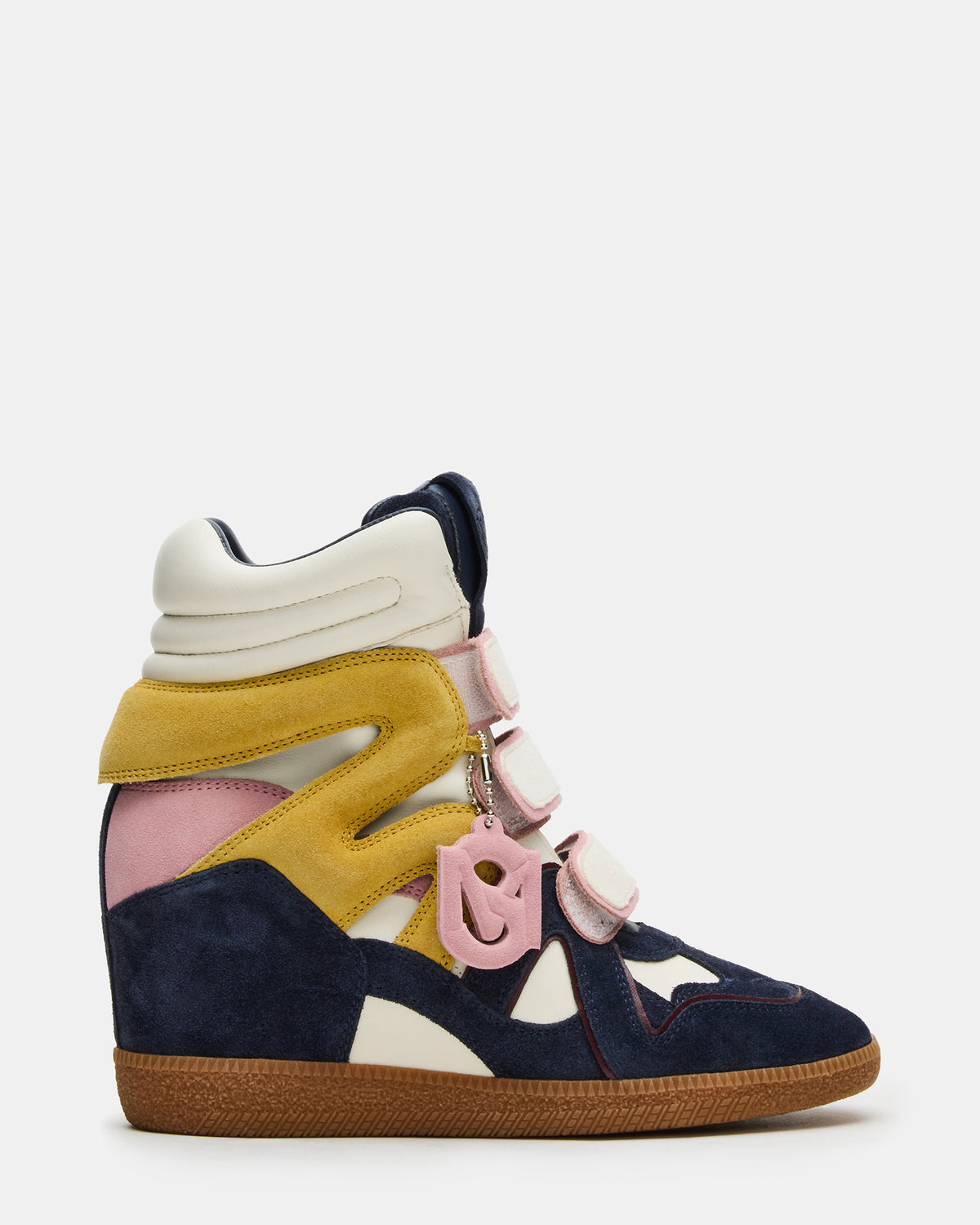 MAVIS Navy Suede High-Top Velcro Women's Sneaker Steve Madden NAVY SUEDE
