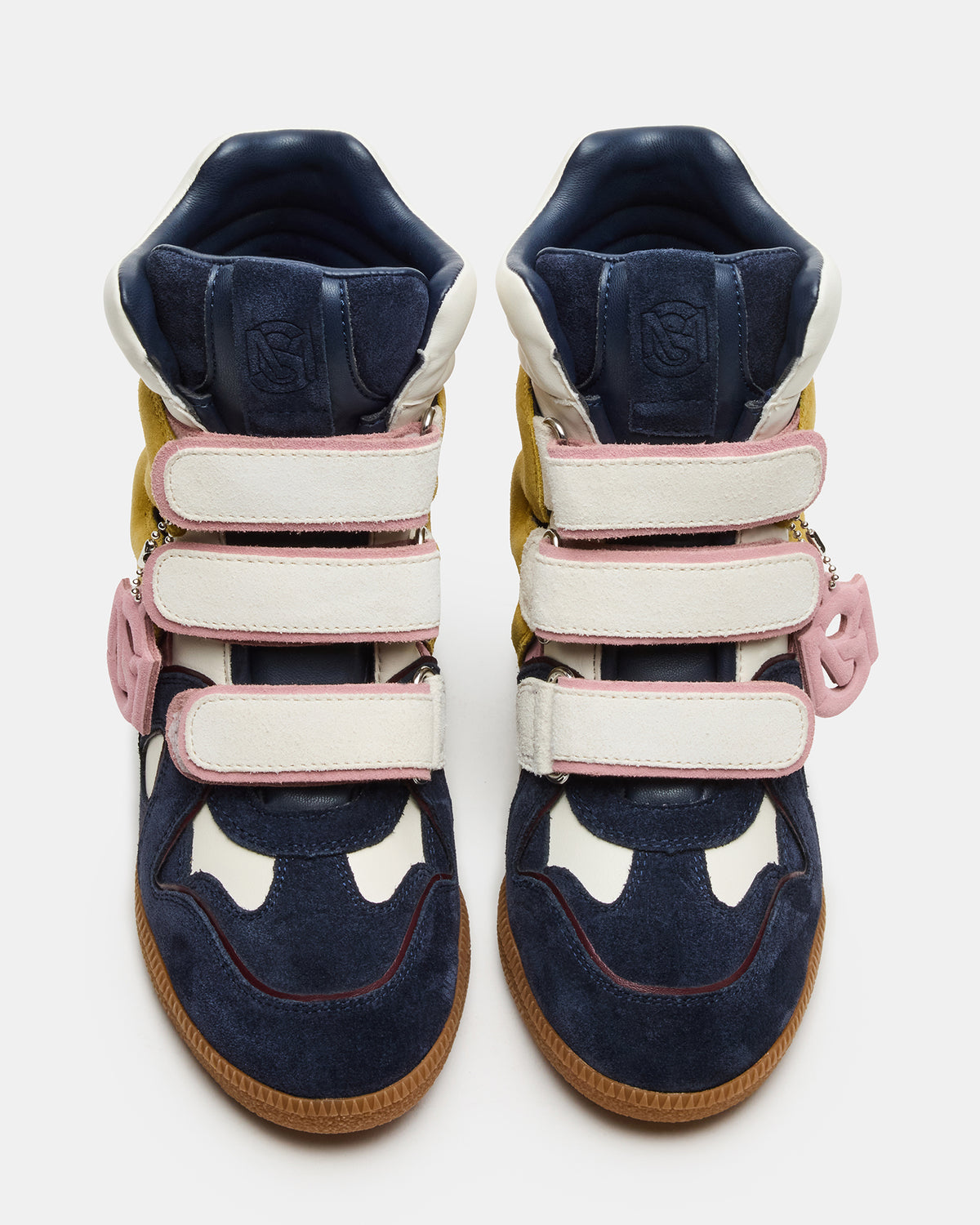 MAVIS Navy Suede High-Top Velcro Women's Sneaker Steve Madden NAVY SUEDE