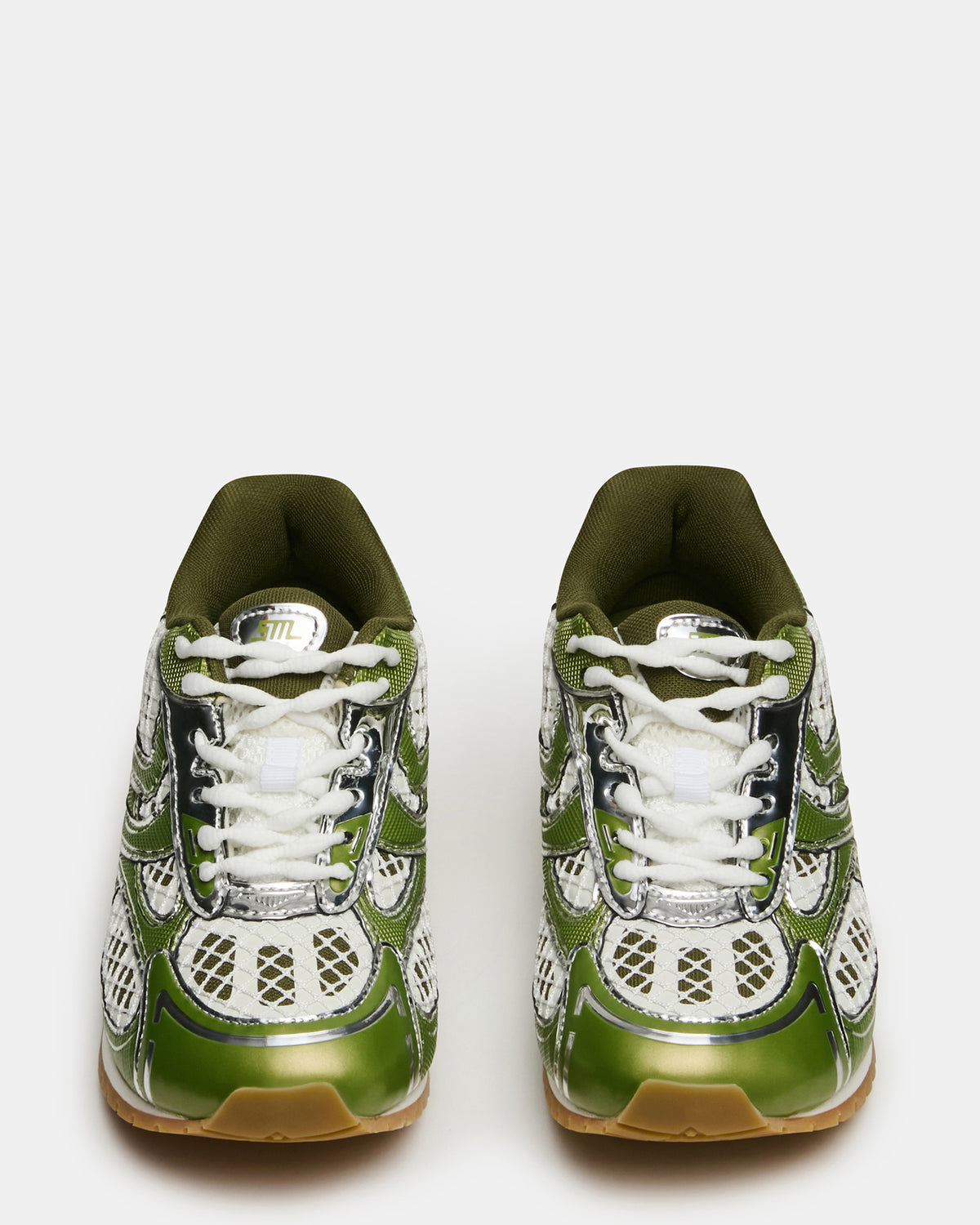 PAGER Green Multi Low-Top Lace-Up Mesh Women's Sneaker Steve Madden GREEN MULTI