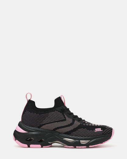 SWOOP Black Multi Lace-Up Low-Top Platform Athletic Women's Sneaker Steve Madden BLACK MULTI