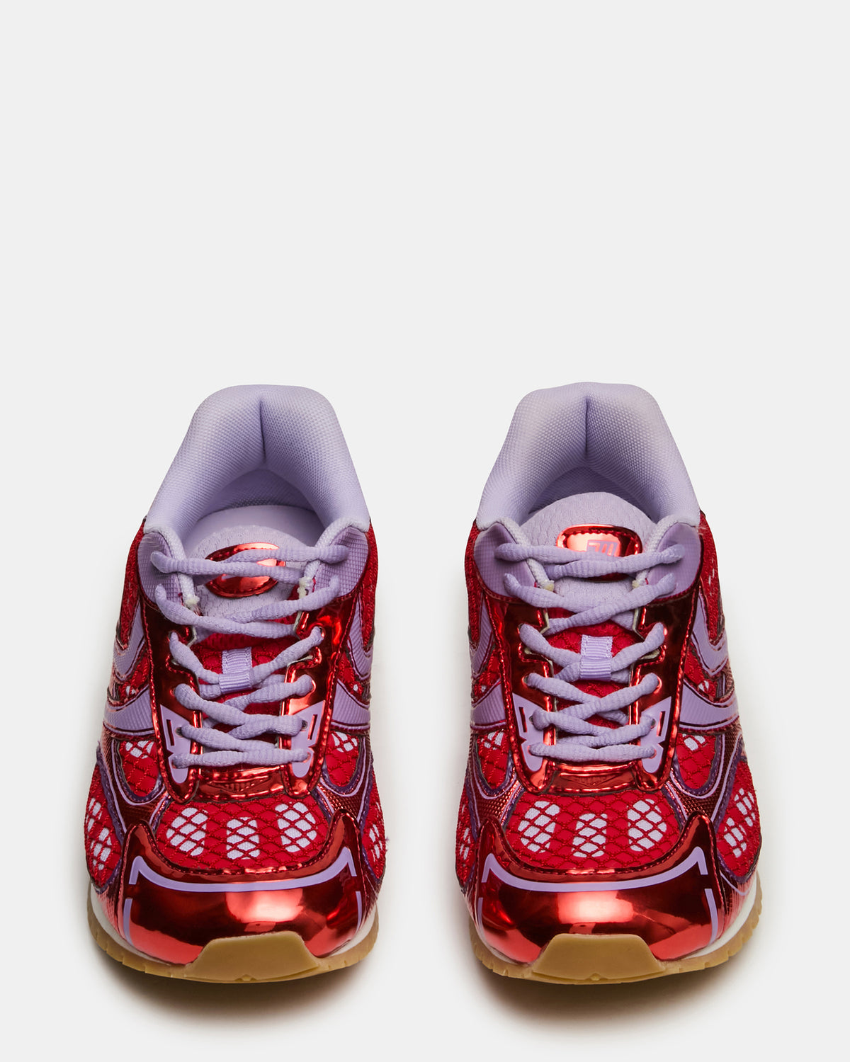 PAGER Red Multi Low-Top Lace-Up Mesh Women's Sneaker Steve Madden RED MULTI