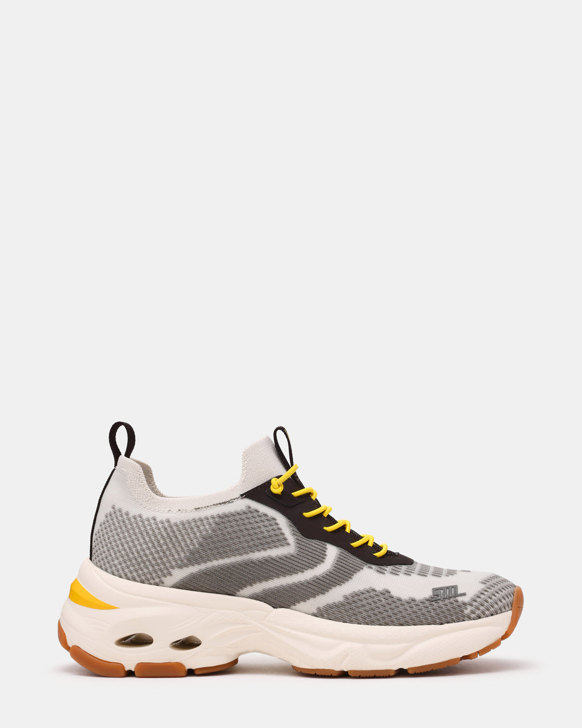 SWOOP Grey Multi Lace-Up Low-Top Platform Athletic Women's Sneaker Steve Madden GREY MULTI