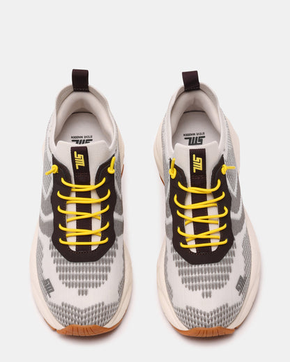 SWOOP Grey Multi Lace-Up Low-Top Platform Athletic Women's Sneaker Steve Madden GREY MULTI