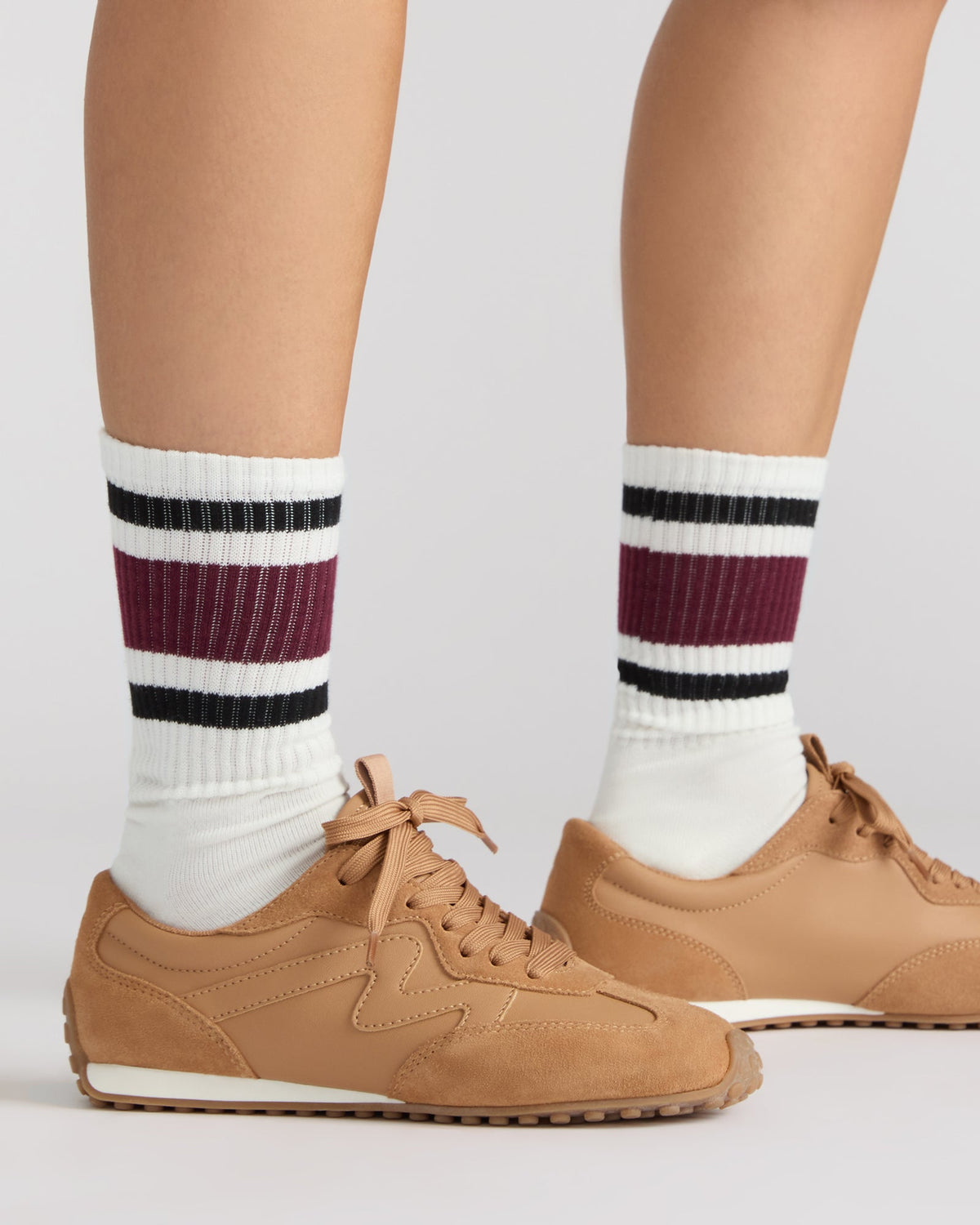 CASPER SNEAKER AND IVY 2 PACK STRIPE ATHLEISURE SOCKS BUNDLE Steve Madden 5