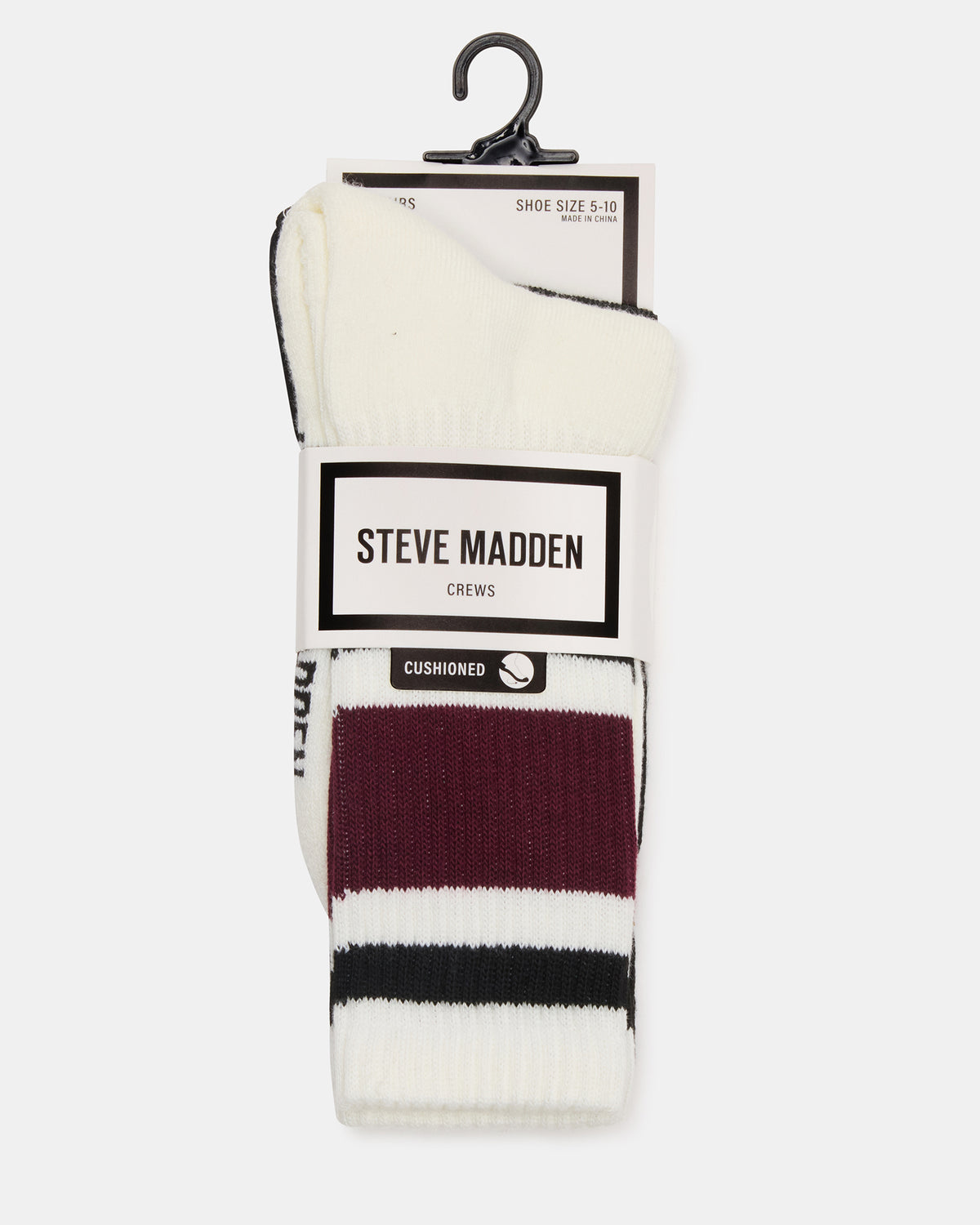 CASPER SNEAKER AND IVY 2 PACK STRIPE ATHLEISURE SOCKS BUNDLE Steve Madden 5
