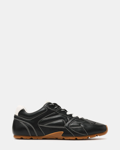AZIEL Black Low-Top Lace-Up Women's Sneakers Steve Madden BLACK