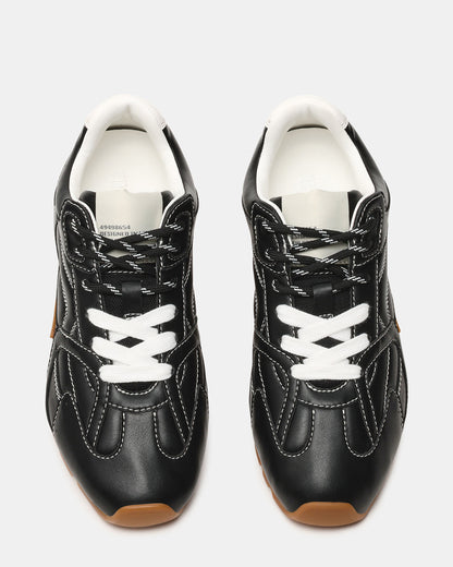 AZIEL Black Low-Top Lace-Up Women's Sneakers Steve Madden BLACK