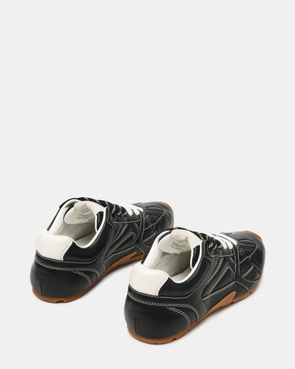 AZIEL Black Low-Top Lace-Up Women's Sneakers Steve Madden BLACK