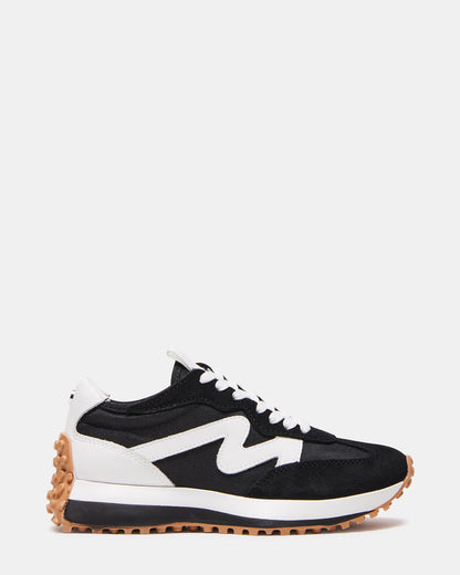 CAMPO Black/White Lace-Up Women's Sneaker Steve Madden BLACK WHITE