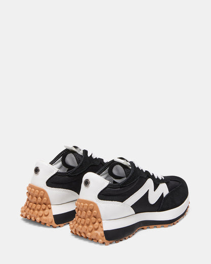 CAMPO Black/White Lace-Up Women's Sneaker Steve Madden BLACK WHITE