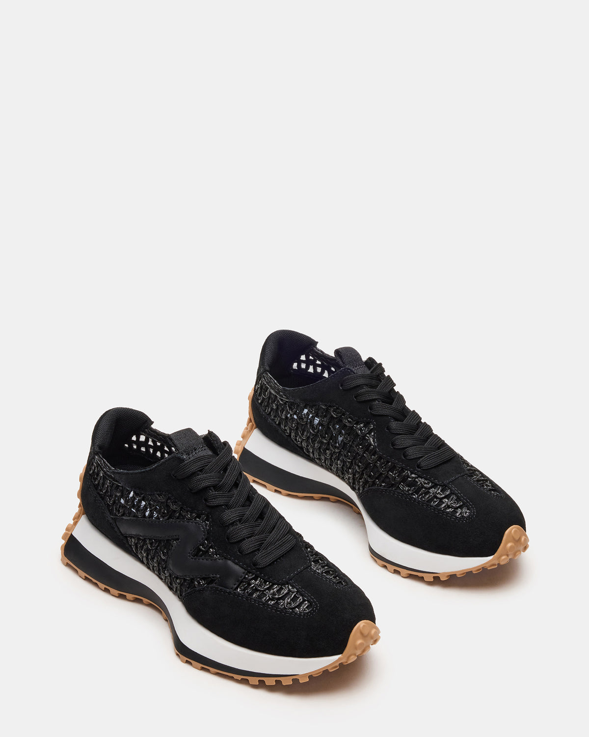CAMPO Black/Beige Lace-Up Women's Sneaker Steve Madden BLACK/BEIGE