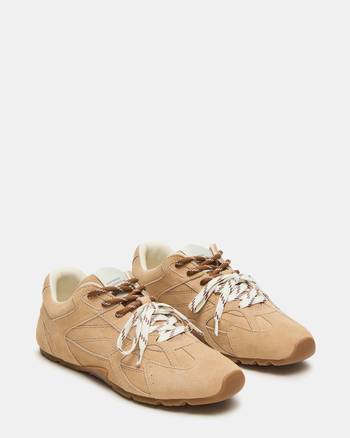 AZIEL Sand Suede Low-Top Lace-Up Women's Sneakers Steve Madden SAND SUEDE