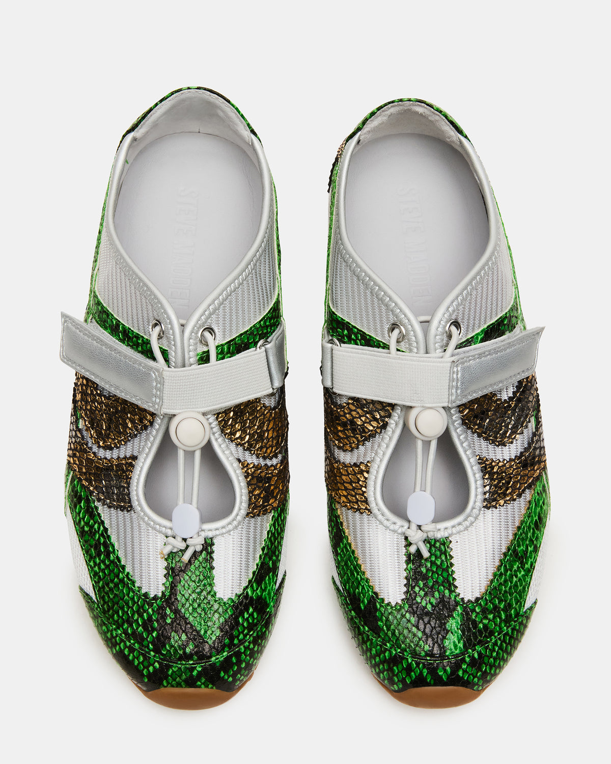 VIPER Green Multi Low-Top Velcro Women's Sneaker Steve Madden GREEN MULTI