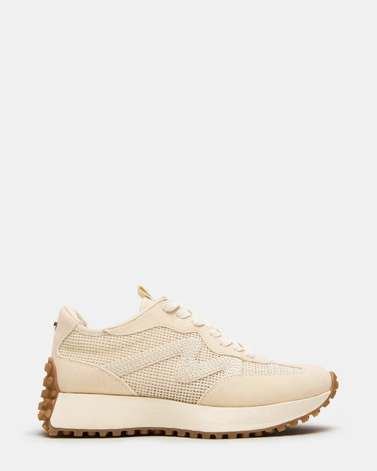 CAMPO Natural Raffia Lace-Up Women's Sneaker Steve Madden NATURAL RAFFIA