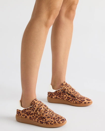 MOMENTUM Leopard Velcro Low-Top Women's Sneakers Steve Madden LEOPARD
