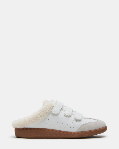 MEMENTO Faux Fur White Multi Slip-On Women's Sneaker Steve Madden WHITE MULTI