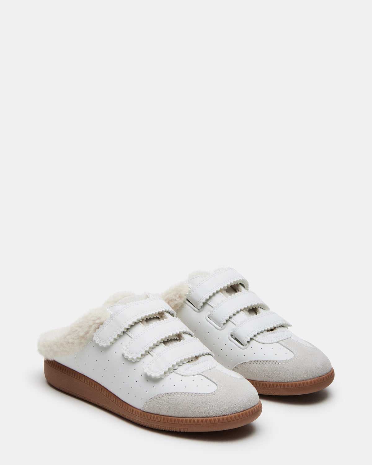MEMENTO Faux Fur White Multi Slip-On Women's Sneaker Steve Madden WHITE MULTI