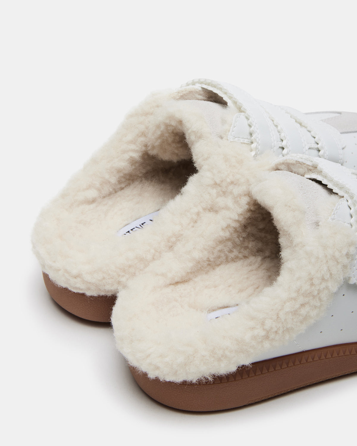 MEMENTO Faux Fur White Multi Slip-On Women's Sneaker Steve Madden WHITE MULTI
