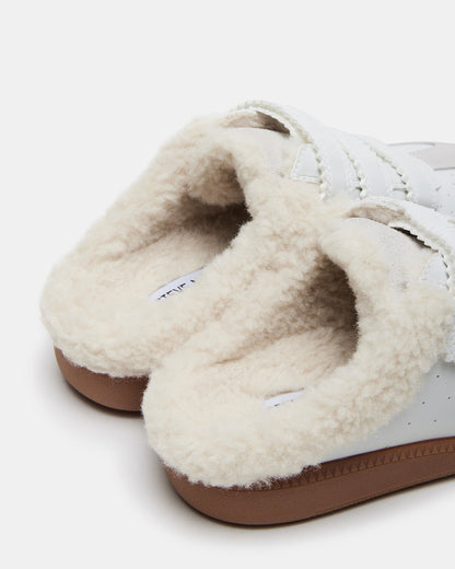 MEMENTO Faux Fur White Multi Slip-On Women's Sneaker Steve Madden WHITE MULTI