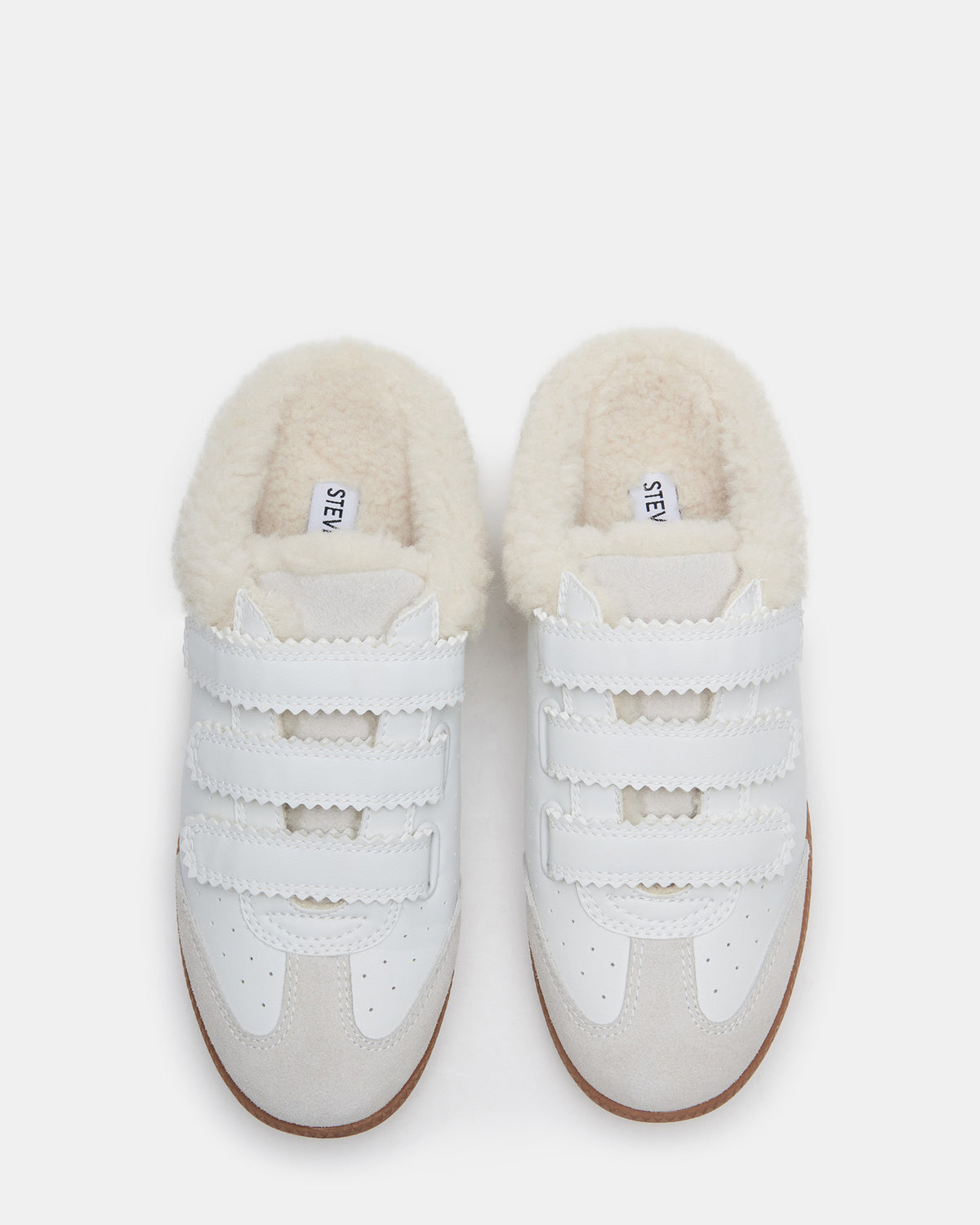MEMENTO Faux Fur White Multi Slip-On Women's Sneaker Steve Madden WHITE MULTI