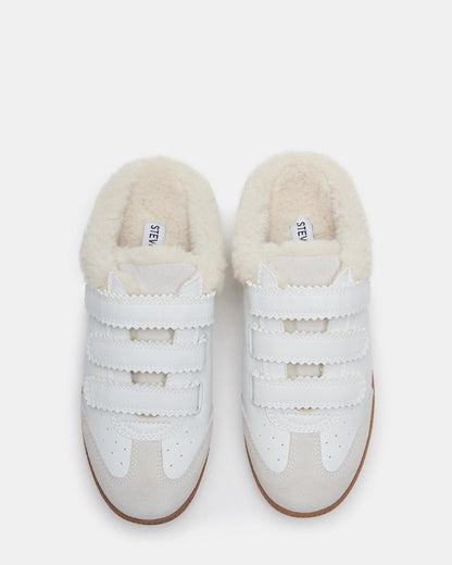 MEMENTO Faux Fur White Multi Slip-On Women's Sneaker Steve Madden WHITE MULTI